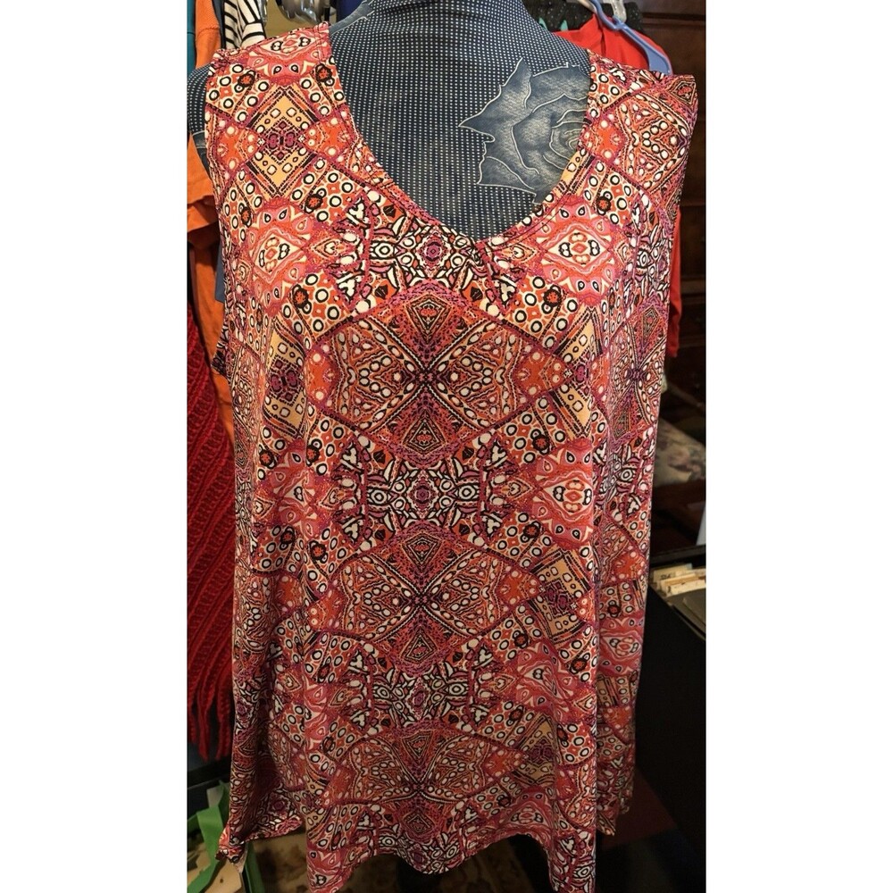 Only 9 Size 18/Xl Women’s Sleeveless Pullover Blouse 46” Bust 28” Length